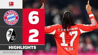 Olise-Brace In Crazy Match! | FC BAYERN - SC FREIBURG | Highlights | MD 11 – Bundesliga 2025/26