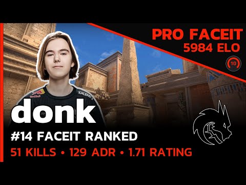 donk Spirit DOMINATES ANUBIS with 51 KILLS!🔥 w/chopper/Patsi/exit (ANUBIS) FACEIT LVL 10  / CSGO POV