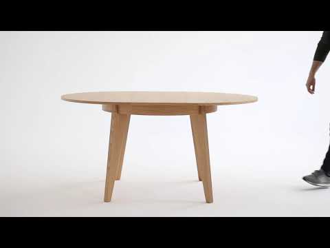 Stół Fameg Senales ST-1703,  sposób rozkładania stołu Fameg z dostawkami chowanymi pod blatem.