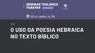 O USO DA POESIA HEBRAICA NO TEXTO BÍBLICO