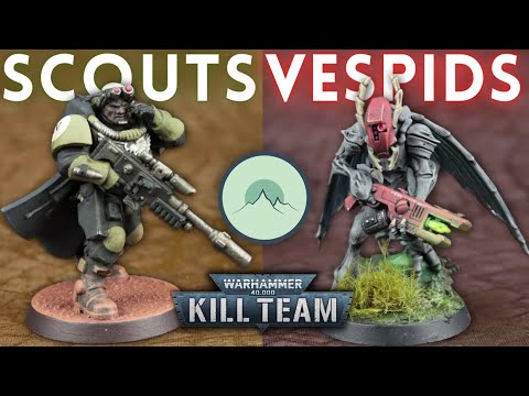 Scout Squad vs. Vespid Stingwings [Kill Team Battle Report]