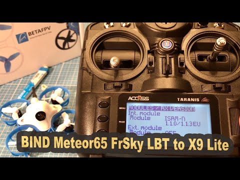 Meteor65 binding to X9 Lite or X9D Plus 2019 EU LBT