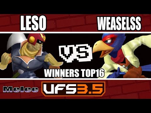 UFSmash 3.5 - Melee - Leso (Captain Falcon) VS Weaselss (Falco) - Winners Top 16