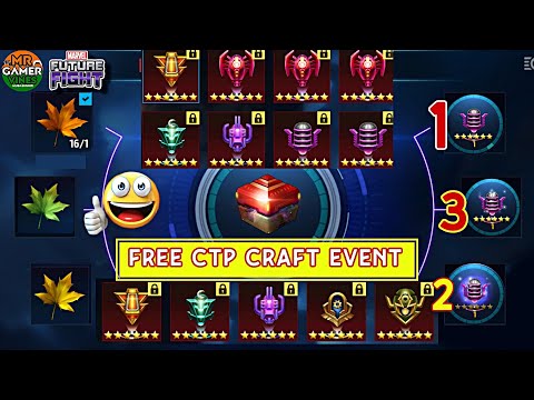 ❤️Free CTP Craft Event | Best Tips Complete| Marvel future fight