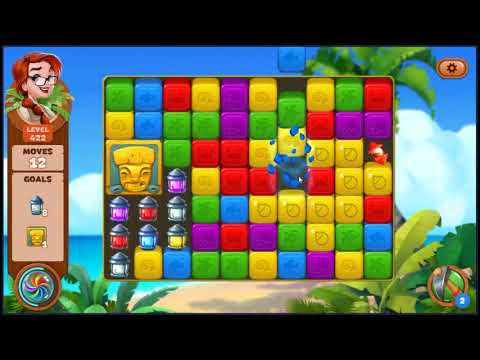 Lost Island Blast Adventure Level 422 - NO BOOSTERS 🏝️ | SKILLGAMING ✔️