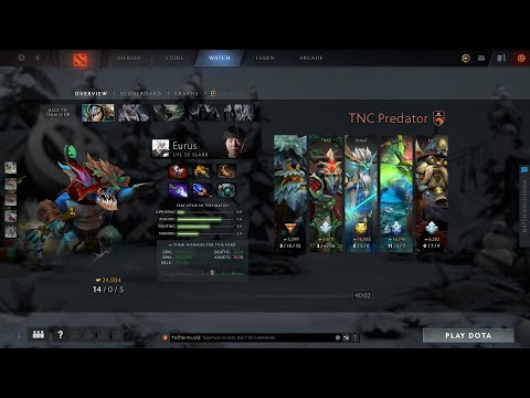 dota2carry Eurus Slark - VG vs TNC - ONE DOTA2 SINGAPORE by PGL