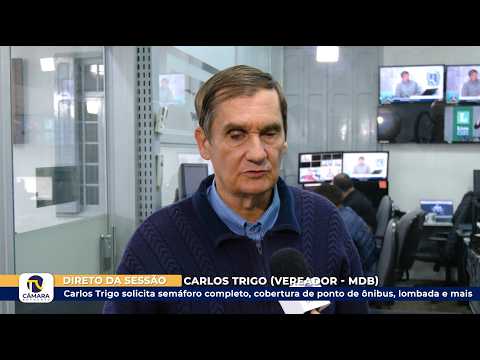 Carlos Trigo solicita semáforo completo, cobertura de ponto de ônibus, lombada e mais ?? 