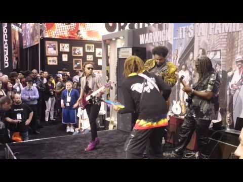 Winter NAMM 2011 T.M Stevens &Jean-Paul Bourelly,Divinity,Roxx Blackbyrd Mcknight