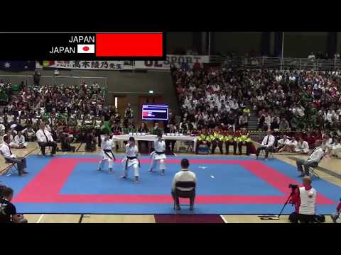 Team Kata Women _ JKA World Karate Championships 2017  Ireland