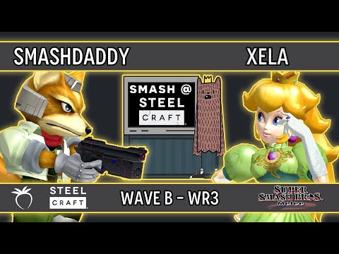 SteelCraft GG 2 - Smashdaddy (Fox) VS Xela (Peach) - SSBM - Winners Round 3 (Wave B)