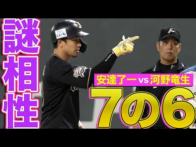 【謎相性】バファローズ・安達vsファイターズ・河野『驚きの対戦成績』