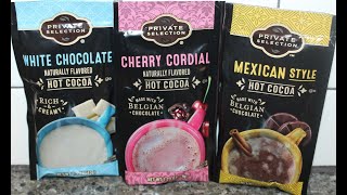 Private Selection (Kroger) Hot Cocoa: White Chocolate, Cherry Cordial & Mexican Style Review