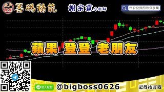 【大戶羅盤籌碼動能】 #謝宗霖0612，蘋果 登登 老朋友 (圖)