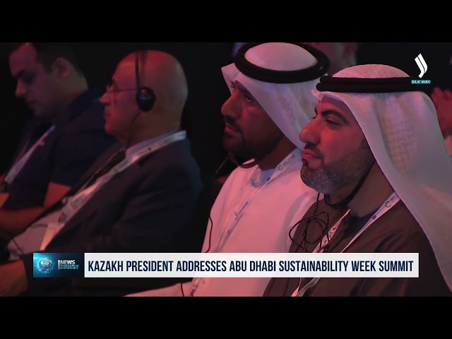 Казакстан президенти «Абу Дабинин туруктуу өнүгүү жумалыгы» саммитинде сөз сүйлөдү