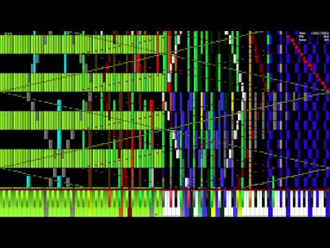 [Black MIDI] Bad Apple!! 1 Million - White Notes version