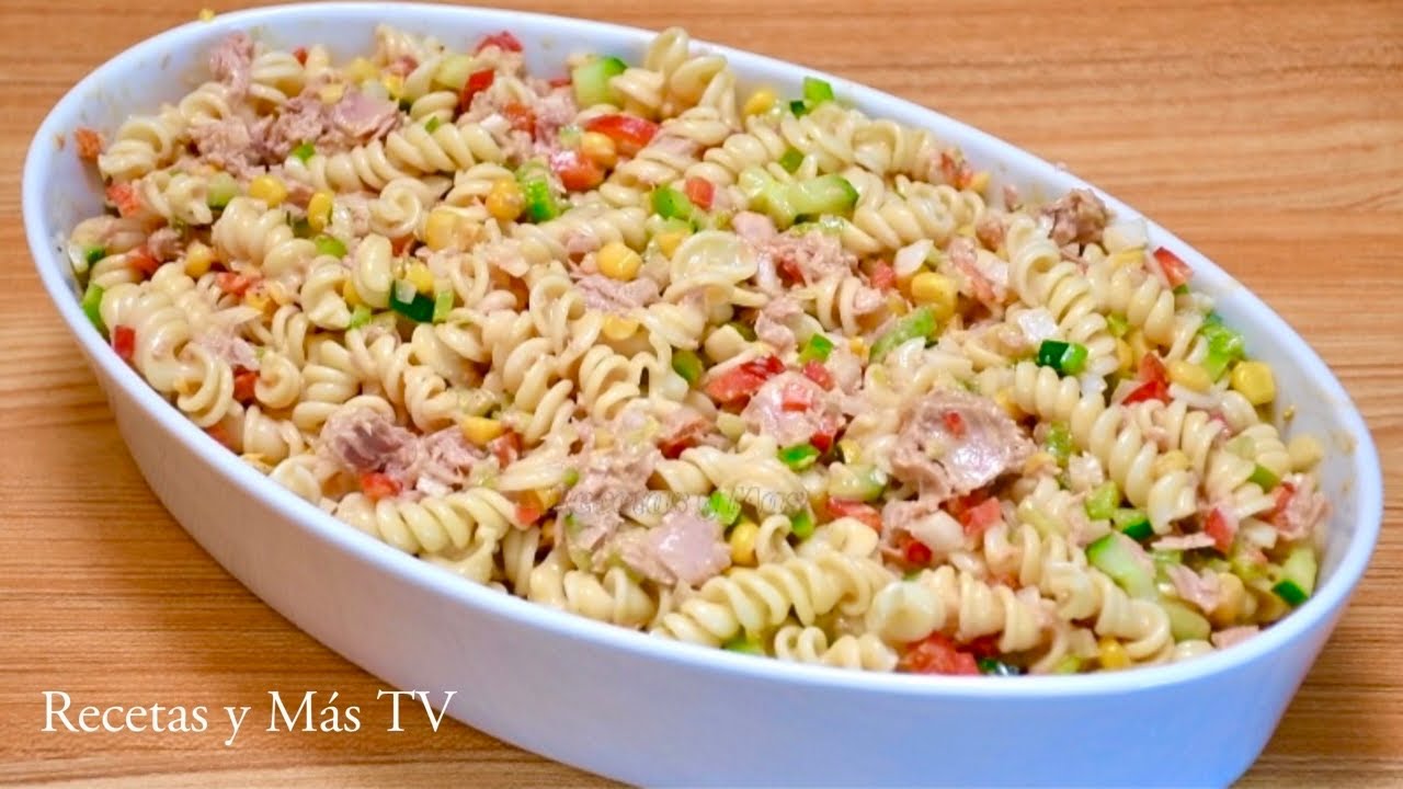 Ensalada de Pasta con Atún con un Riquisímo Aderezo