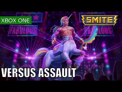 SMITE Xbox One Gameplay Assault Versus as Chiron - The hot pink bow
