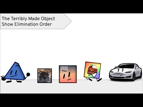 The Terribly Made Object Show Elimination Order
