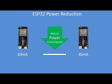 Tech Note 134 - ESP32 Easy power reduction method for battery powered projects