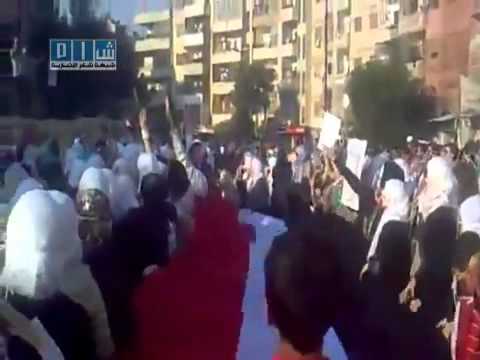 Syria Cham Homs palaces Wed protests Women's burning bills 29/06/2011