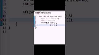 Leap year or not - Java Program.