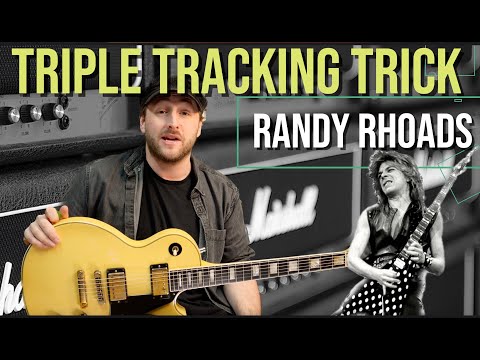 RANDY RHOADS TRIPLE TRACKING GUITAR TRICK - GIVE IT A GO!