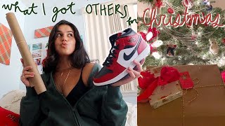what I got others for CHRISTMAS! + wrapping presents