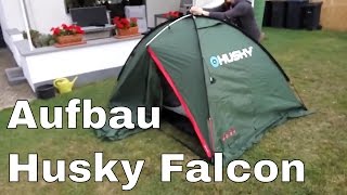 Zelt "Husky Falcon" Aufbau - der erste Versuch