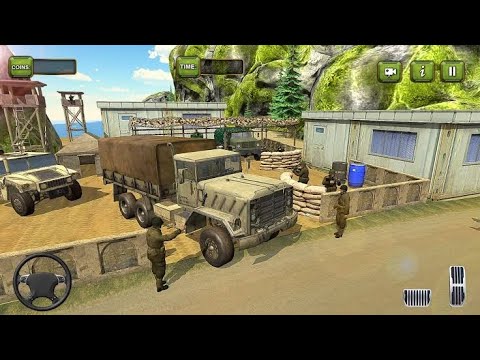 US Army Truck  Simulator 2024 || US Army Truck Offroad Game 3D || Android Gameplay
