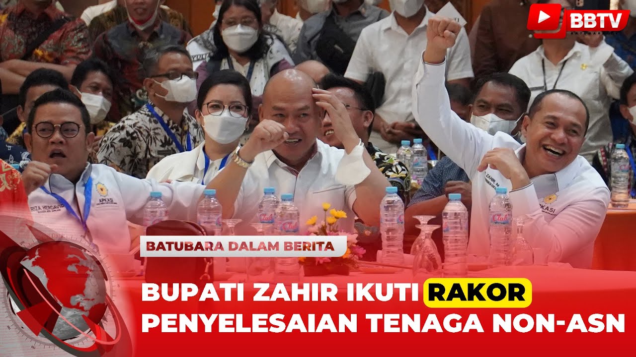 BUPATI ZAHIR IKUTI RAKOR PENYELESAIAN TENAGA NON ASN