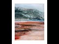 orange sunset abstract art putsborough