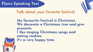 Flyers speaking test - favorite festival