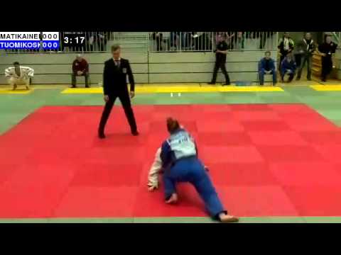 Judo U21 SM 2014: N21-63: MATIKAINEN - TUOMIKOSKI