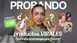 Probando productos VIRALES de skincare 🧖🏻♀️✨ Antes vs después REAL+ opinión sincera