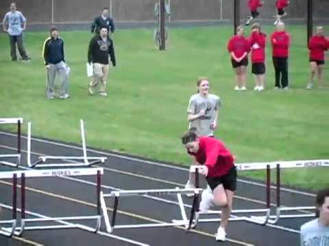The most extreme high school girls hurdles race you will ever see
