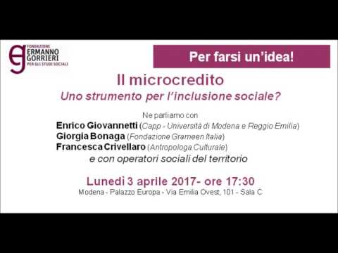 Il microcredito. Uno strumento per l'inclusione sociale?