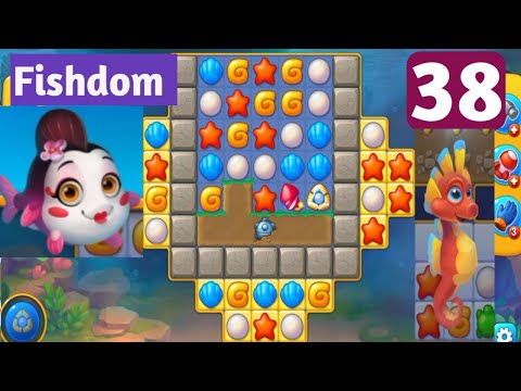 Fishdom level 38 ।। All level solution ।। Android, ios ।। Grand Changer 🌄🗼