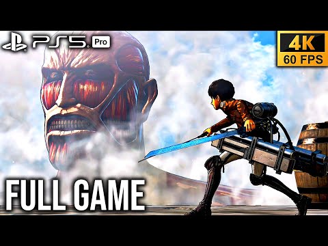 ATTACK ON TITAN WINGS OF FREEDOM (PS5 PRO) FULL GAME Walkthrough (4K60fps)