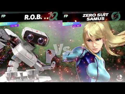 Super Smash Bros Ultimate Amiibo Fights  – ROB vs the World #29 ROB vs Zero suit Samus