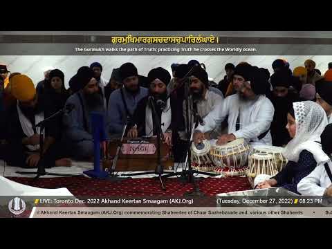 058 Bhai Telvinder Singh Jee Toronto at Toronto Dec  2022 Akhand Keertan Smaagam
