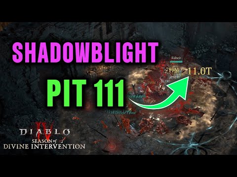 SHADOW NECRO PIT 111 TEST RUN [S11] | Diablo 4 Season 11 Necromancer S-Tier Build SKULM #skulm