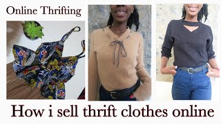 THRIFTING ONLINE  BUSINESS /HOW I POST MY THRIFT CLOTHES ON INSTAGRAM