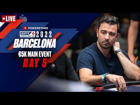 EPT BARCELONA: €5K MAIN EVENT DAY 5 - PART 2 ♠️ PokerStars