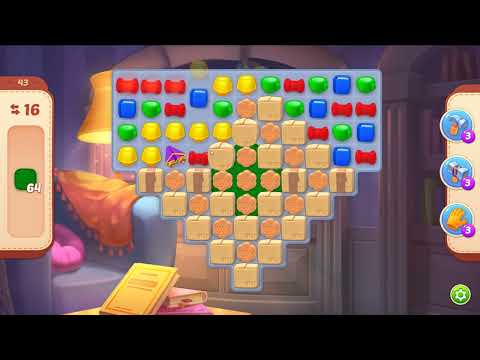 Homescapes level 43 - 17 Moves 🏡 Gameplay Walkthrough (Android, iOS) Playrix