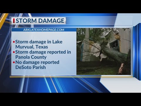 Severe weather leaves damage in east Texas