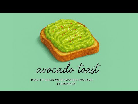 Avocado Toast. 아보카도 토스트
