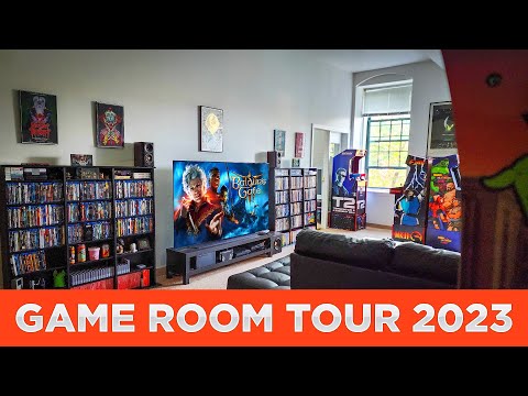 My Game Room Tour 2023 - Mixing Modern and Vintage!
