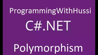How to use polymorphism in c# with overload and override - ProgrammingWithHussi