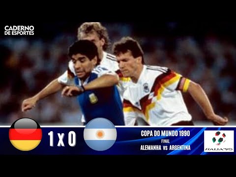 ALEMANHA 1x0 ARGENTINA | COPA 1990 | FINAL