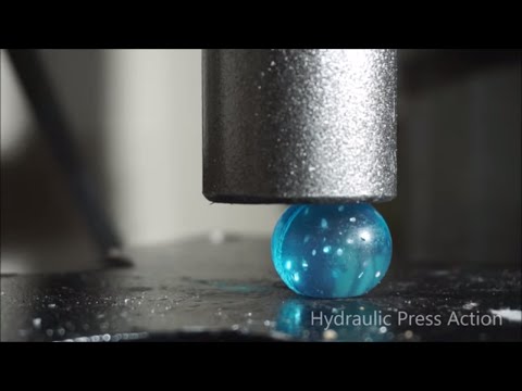 Bouncing Ball Crushed By Hydraulic Press!